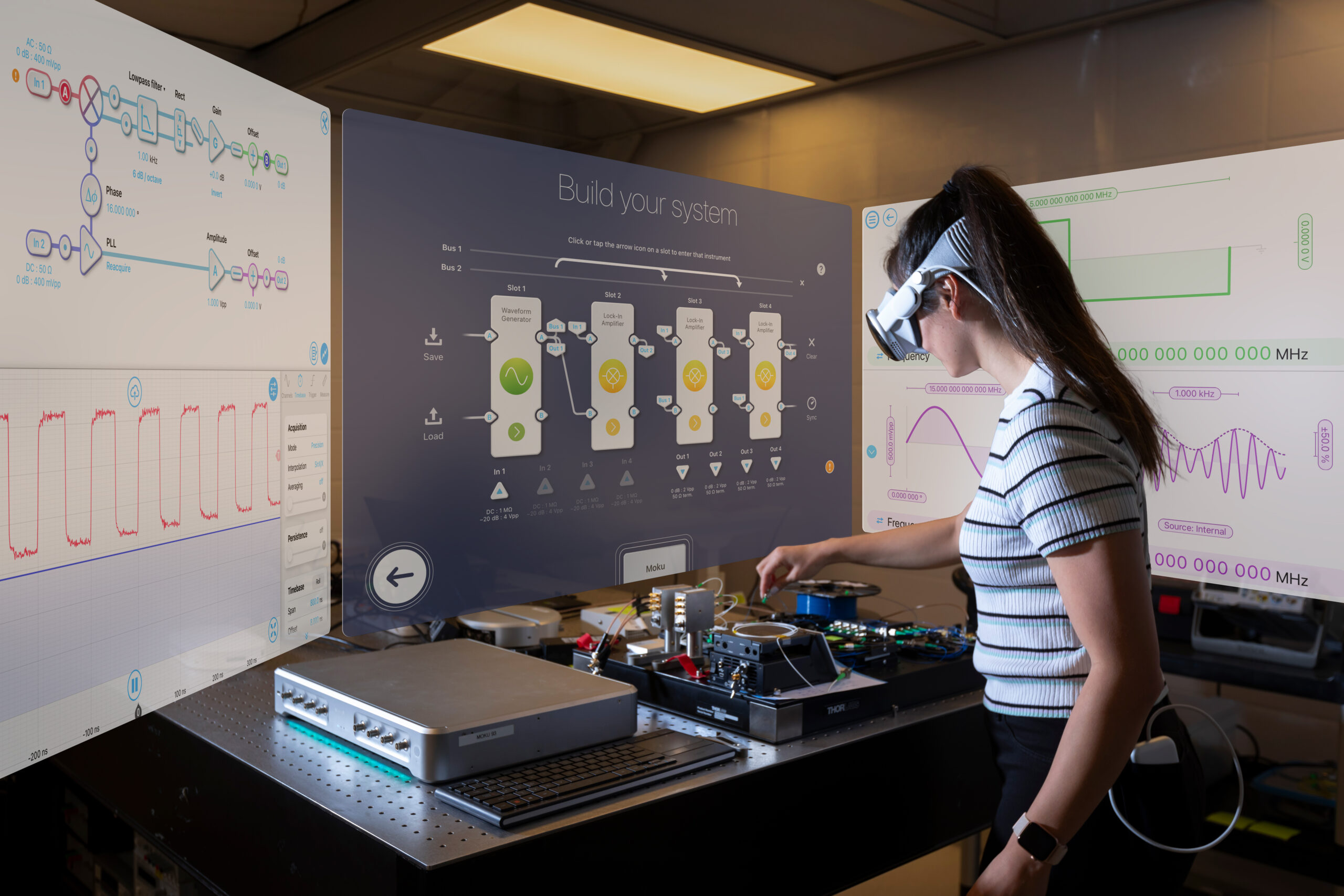 Moku Lock-in Amplifier for visionOS