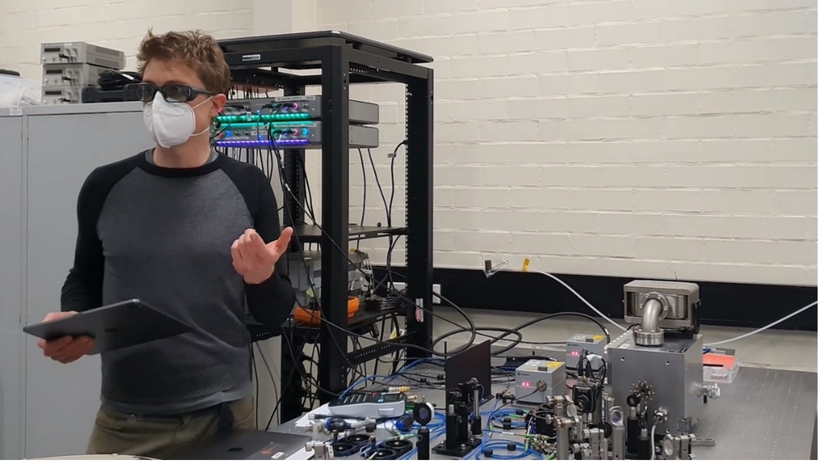 Figure 1: ANU lab setup locking a laser to a 100,000 finesse reference cavity